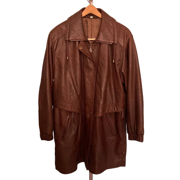 Oversized CandA Leather Jacket - Picture 1 of 5